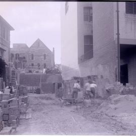 Glass Negative - Construction of Workshops and Stores for Sydney Municipal Council substation, Sydney, 1917