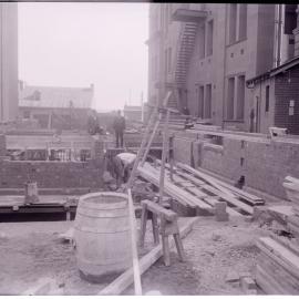 Glass Negative - Construction of Workshops and Stores for Sydney Municipal Council substation, Sydney, 1917