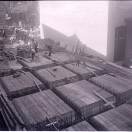 Glass Negative - Construction of Workshops and Stores for Sydney Municipal Council substation, Sydney, 1917