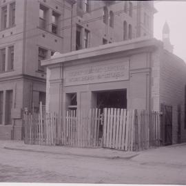 Glass Negative - Construction of Workshops and Stores for Sydney Municipal Council substation, Sydney, 1917