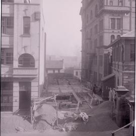 Glass Negative - Construction of Workshops and Stores for Sydney Municipal Council substation, Sydney, 1917
