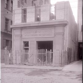 Glass Negative - Construction of Workshops and Stores for Sydney Municipal Council substation, Sydney, 1917