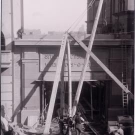 Glass Negative - Construction of Workshops and Stores for Sydney Municipal Council substation, Sydney, 1917