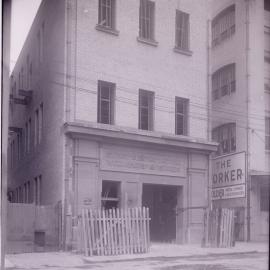 Glass Negative - Construction of Workshops and Stores for Sydney Municipal Council substation, Sydney, 1917