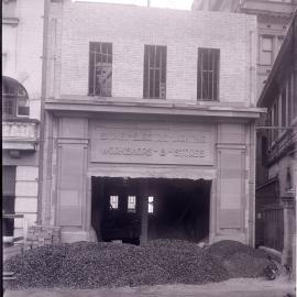 Glass Negative - Construction of Workshops and Stores for Sydney Municipal Council substation, Sydney, 1917