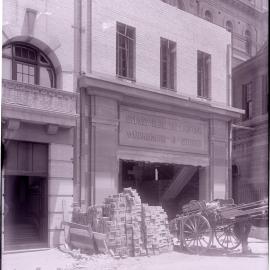 Glass Negative - Construction of Workshops and Stores for Sydney Municipal Council substation, Sydney, 1917