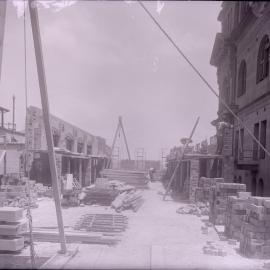 Glass Negative - Construction of Workshops and Stores for Sydney Municipal Council substation, Sydney, 1917
