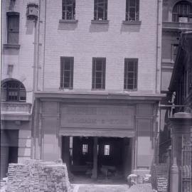 Glass Negative - Construction of Workshops and Stores for Sydney Municipal Council substation, Sydney, 1917