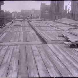 Glass Negative - Construction of Workshops and Stores for Sydney Municipal Council substation, Sydney, 1918