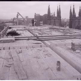 Glass Negative - Construction of Workshops and Stores for Municipal Council substation, Sydney, 1918