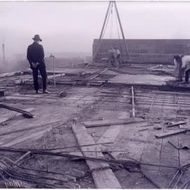 Glass Negative - Construction of Workshops and Stores for Municipal Council substation, Sydney, 1918