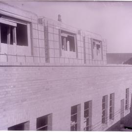 Glass Negative - Construction of Workshops and Stores for Municipal Council substation, Sydney, 1918