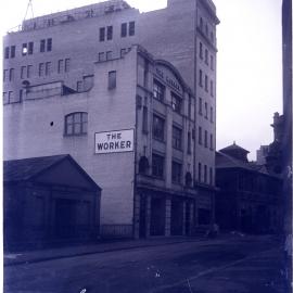 Glass Negative - Construction of Workshops and Stores for Municipal Council substation, Sydney, 1918