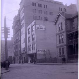 Glass Negative - Construction of Workshops and Stores for Municipal Council substation, Sydney, 1918