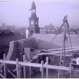 Glass Negative - Construction of Workshops and Stores for Municipal Council substation, Sydney, 1918