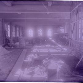 Glass Negative - Construction of Workshops and Stores for Municipal Council substation, Sydney, 1918