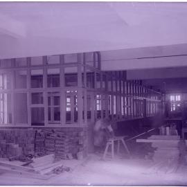 Glass Negative - Construction of Workshops and Stores for Municipal Council substation, Sydney, 1918
