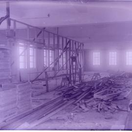 Glass Negative - Construction of Workshops and Stores for Municipal Council substation, Sydney, 1918