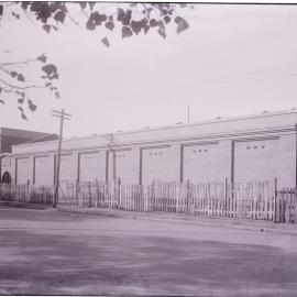 Glass Negative - Construction of cement storage shed at Municipal Council Depot, Wattle Street Pyrmont, 1918