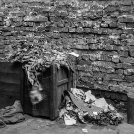 Glass Negative - Rubbish dumped in laneway near University Street Camperdown, 1922