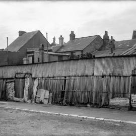 Glass Negative - Streetscape with buildings near College and University Street Camperdown, 1922