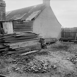Glass Negative - Cottage and vacant block, Grove Street Camperdown, 1922