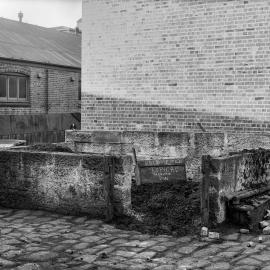 Glass Negative - Stone bin, Gordon Street Camperdown, 1922