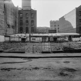 Glass Negative - Demolition of Queens Court in Dalley Street Sydney, 1922