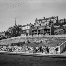 Glass Negative - Houses on Brougham Street from Duke Street Woolloomooloo, 1922