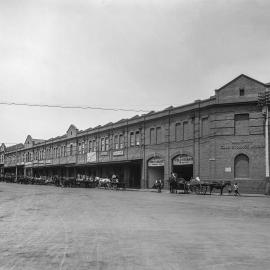 Glass Negative - Fruit Market and Cold Storage Works, Haymarket, circa 1911