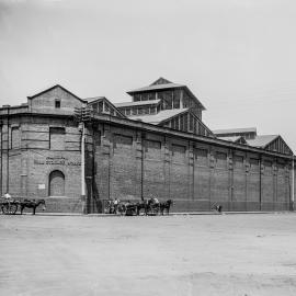 Glass Negative - Fruit Market and Cold Storage Works, Haymarket, circa 1911