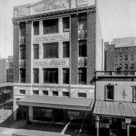 Glass Negative - Sydney Municipal Council Electric Lighting Showroom, Sydney, 1919