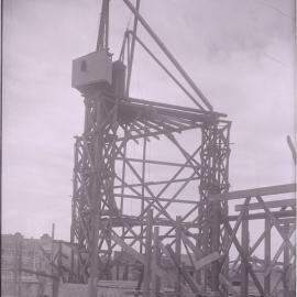 Glass Negative - Construction of the Castlereagh Street Sub Station, Haymarket, circa 1918