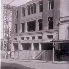 Glass Negative - Construction of the Castlereagh Street Sub Station, Haymarket, circa 1918