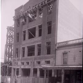 Glass Negative - Construction of the Castlereagh Street Sub Station, Haymarket, circa 1918