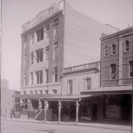 Glass Negative - Construction of the Castlereagh Street Sub Station, Haymarket, circa 1918