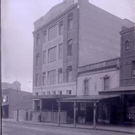 Glass Negative - Construction of the Castlereagh Street Sub Station, Haymarket, circa 1918