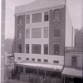 Glass Negative - Construction of the Castlereagh Street Sub Station, Haymarket, circa 1918
