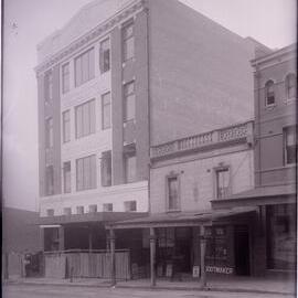 Glass Negative - Construction of the Castlereagh Street Sub Station, Haymarket, circa 1918