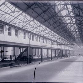 Glass Negative - Construction of the City Municipal Fruit Market Building Number 3 in Haymarket, 1911