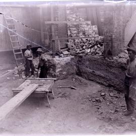 Glass Negative - Ground clearing work for Pyrmont Power Station Extension Number 3 in Pyrmont, 1913
