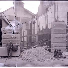 Glass Negative - New turbine building works, Pyrmont Power Station Extension Number 3, Pyrmont, 1913