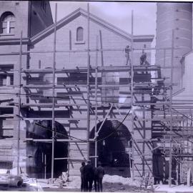 Glass Negative - Frontage of the Pyrmont Power Station Extension Number 3 in Pyrmont, 1914