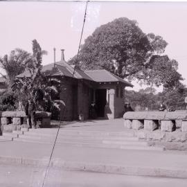 Glass Negative - Hyde Park Ladies Lavatory, Sydney, 1919