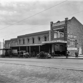 Glass Negative - Busy Bee Cafe George Street West Chippendale, 1933