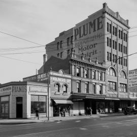 Glass Negative - Multiple businesses George Street West Chippendale, 1933