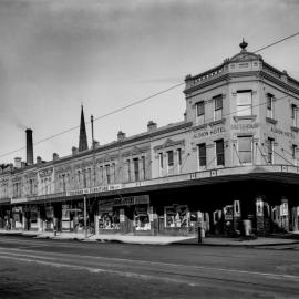 Glass Negative - Albion Hotel, George Street West Chippendale, 1933