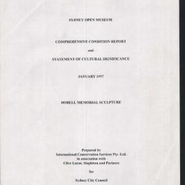 Sydney Open Museum comprehensive condition report and statement of cultural significance, 1997