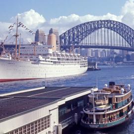 P & O Liner Iberia, Circular Quay, 1972