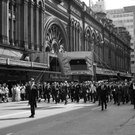 Anzac Day parade in George Street Sydney, 1974